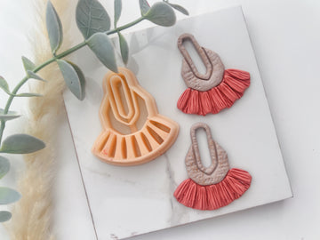 Tassel Polymer Clay Cutter | Macrame Polymer Clay Cutters | Embossing Clay Cutter